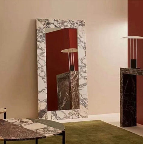 Large marble mirror