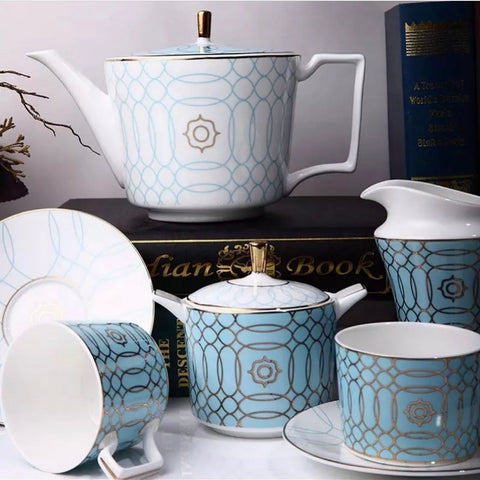 Blue tea/coffee set