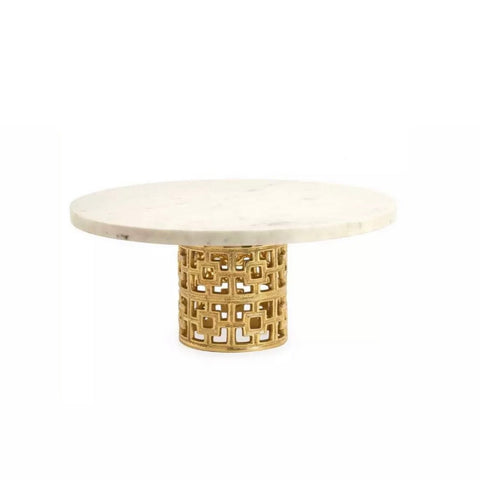 Gold and marble stand