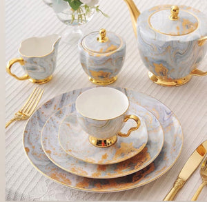 Marble 2 plates set