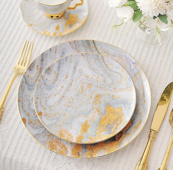 Marble 2 plates set