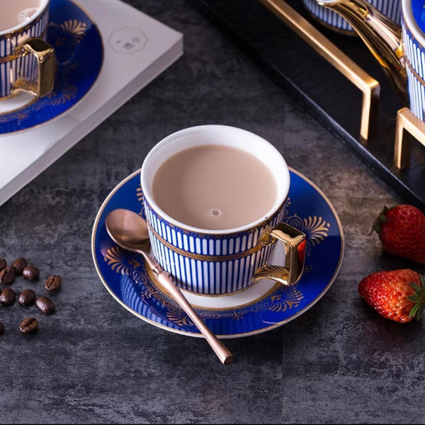 Royal blue tea/coffee set