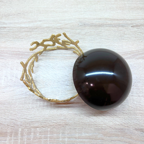 Gold and black small bowl