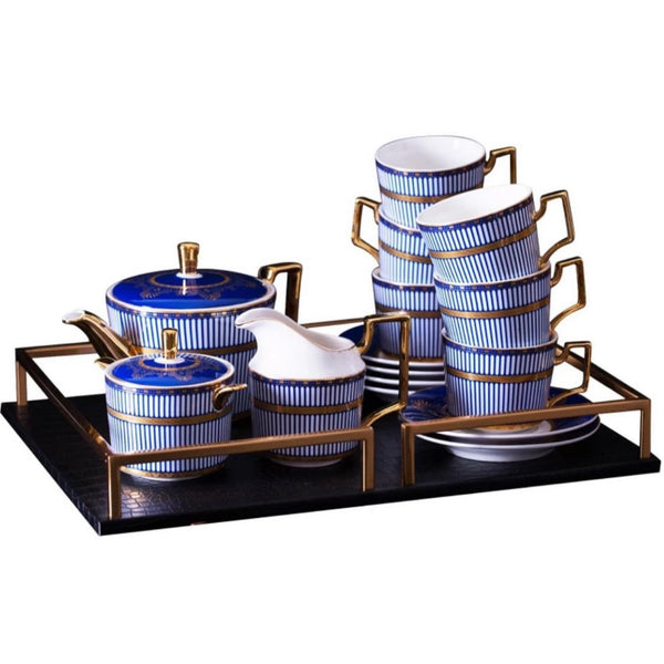 Royal blue tea/coffee set