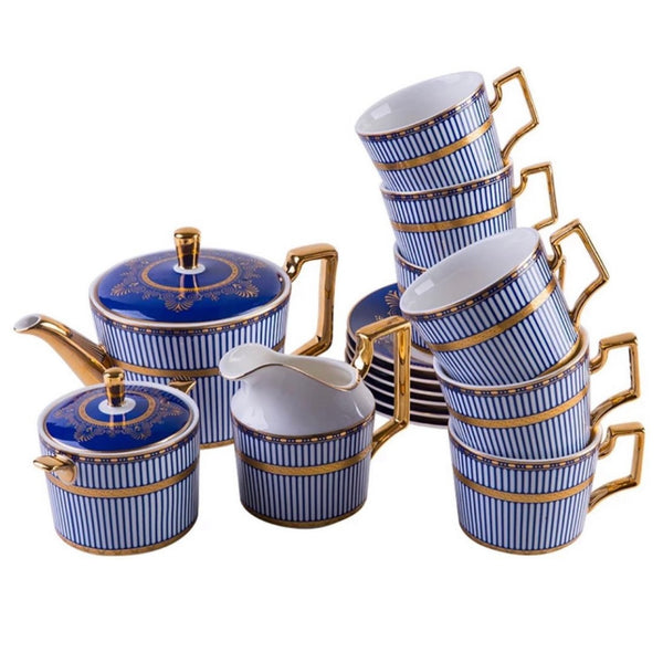 Royal blue tea/coffee set