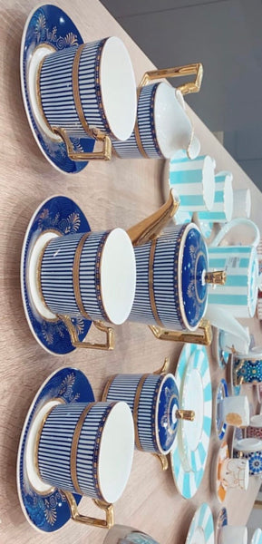 Royal blue tea/coffee set