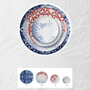 4 piece plates set